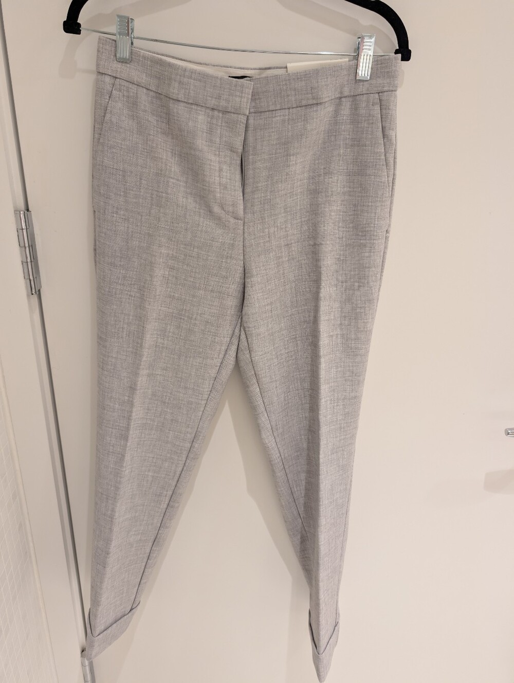 Ann Taylor Light The Ankle  Gray Tailored Women's Dress Trousers